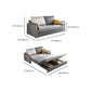 31" Wide Glam Futon Sofa Bed Gray Futon Sleeper Sofa with Storage