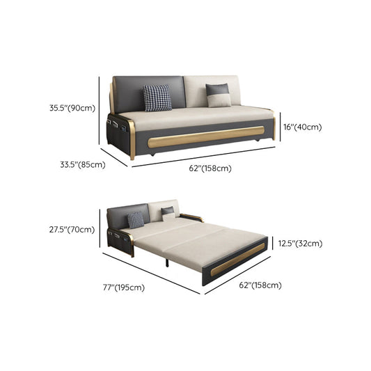 33 "幅のグラム布団ソファベッドホワイト布団スリーパーソファストレージ付き