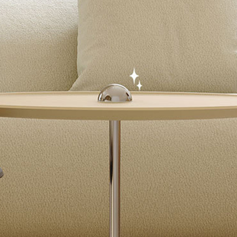 Zeitgenössischer Couchtisch, runder Kaffee-Cocktailtisch aus Holz