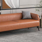 Stain Resistant Faux Leather Sofa Tuxedo Arm Sofa for Living Room Clearhalo 'furn' 'furn_sofas' 'Furniture' 'Living Room Furniture' 'Sofa' 'sofas' 6591112