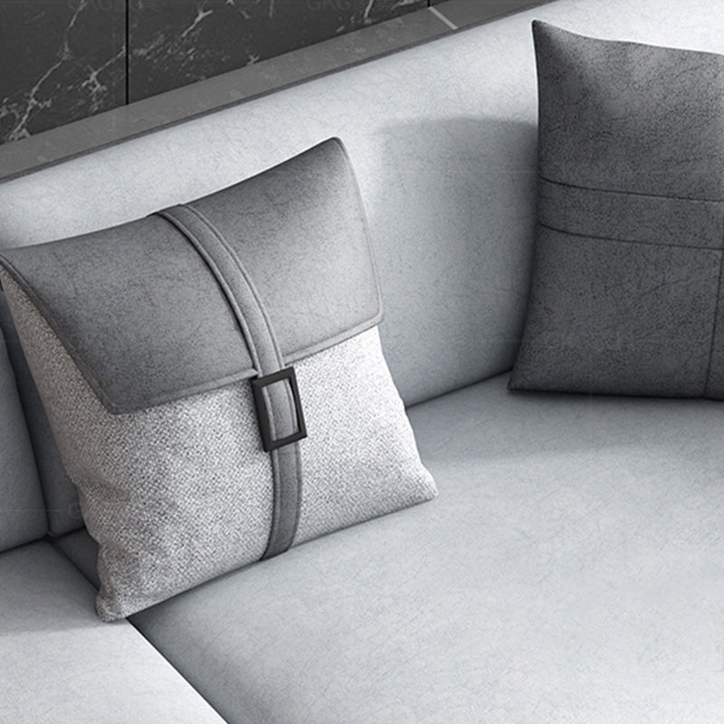 Divano braccio top cuscino con sedute di cuscini contemporanei in grigio