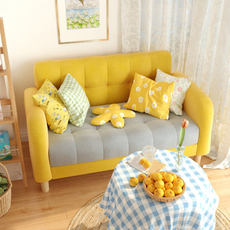 27,55 "High Square ARM SOFA SAFA CHENILLE avec biscuit pour appartement