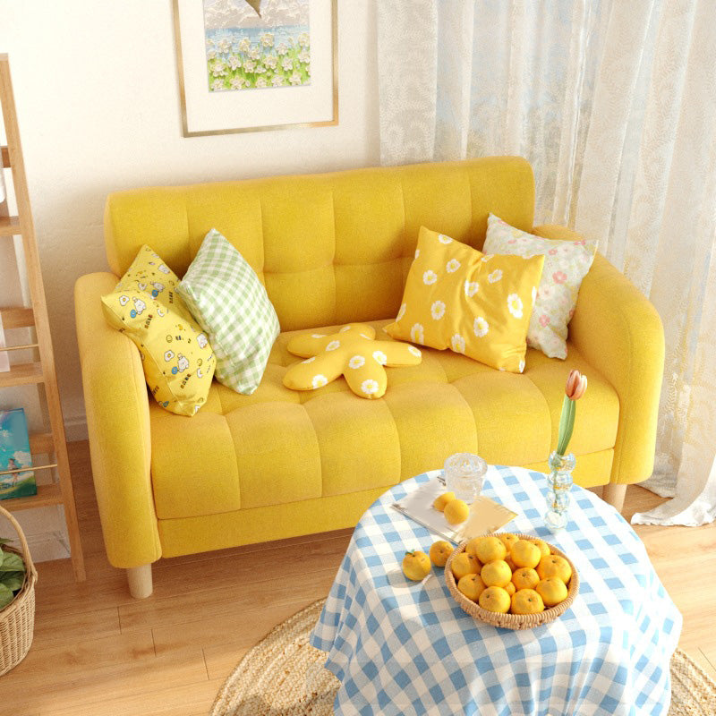 27,55 "High Square ARM SOFA SAFA CHENILLE avec biscuit pour appartement