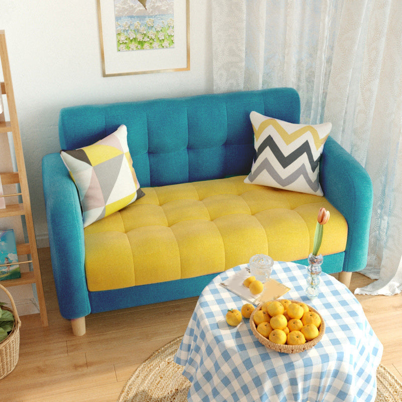 27,55 "High Square ARM SOFA SAFA CHENILLE avec biscuit pour appartement