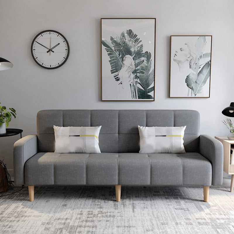 Divano convertibile con divani in lino alta 29,92 "con posteriore del biscotto