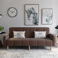 29.92" High Linen Sofa Stain Convertible Sofa with Biscuit Back