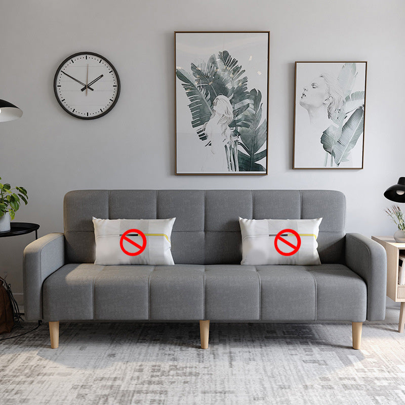 Divano convertibile con divani in lino alta 29,92 "con posteriore del biscotto