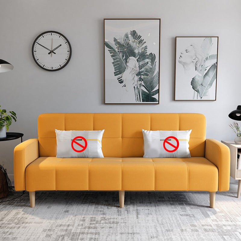 Divano convertibile con divani in lino alta 29,92 "con posteriore del biscotto