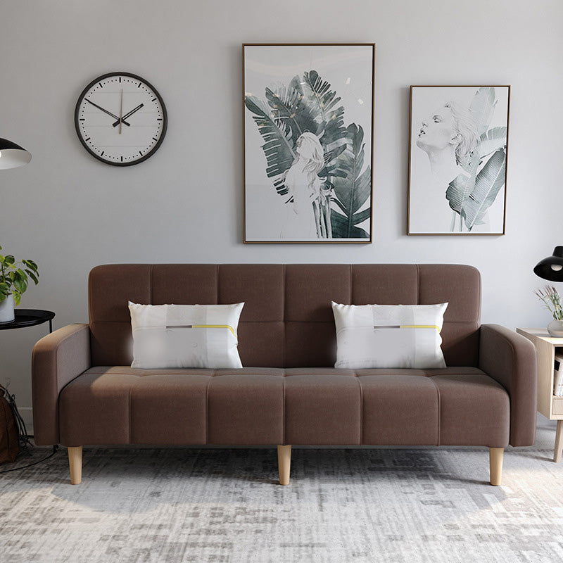 Sofa convertible de coloration de canapé en lin de 29,92 "avec dos biscuit