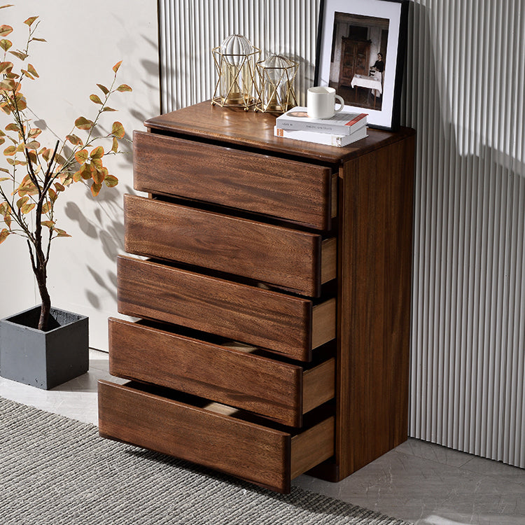 Mid-Century Modern Accent Chest with 5 Drawers Rectangle Chest Clearhalo 'Cabinets & Chests' 'cabinets_chests' 'furn' 'furn_cabinets_chests' 'Furniture' 'Living Room Furniture' 6591285