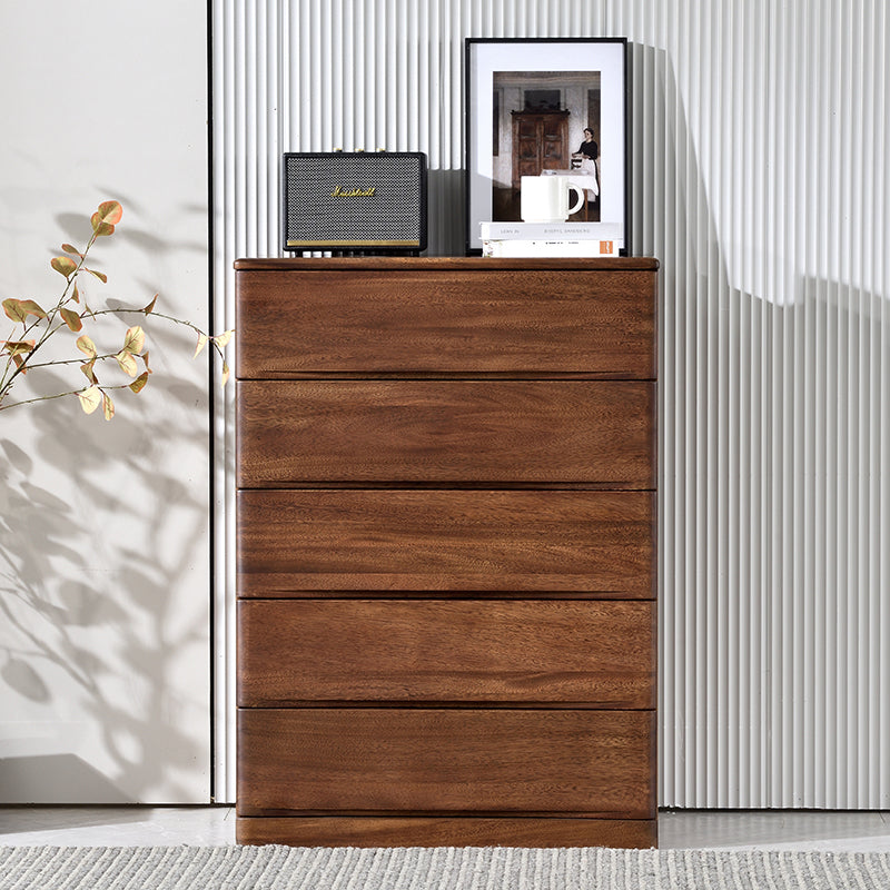 Mid-Century Modern Accent Chest with 5 Drawers Rectangle Chest 5 Clearhalo 'Cabinets & Chests' 'cabinets_chests' 'furn' 'furn_cabinets_chests' 'Furniture' 'Living Room Furniture' 6591286