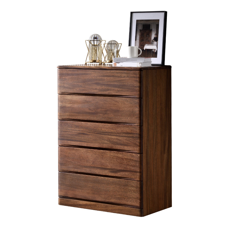 Mid-Century Modern Accent Chest with 5 Drawers Rectangle Chest Clearhalo 'Cabinets & Chests' 'cabinets_chests' 'furn' 'furn_cabinets_chests' 'Furniture' 'Living Room Furniture' 6591287