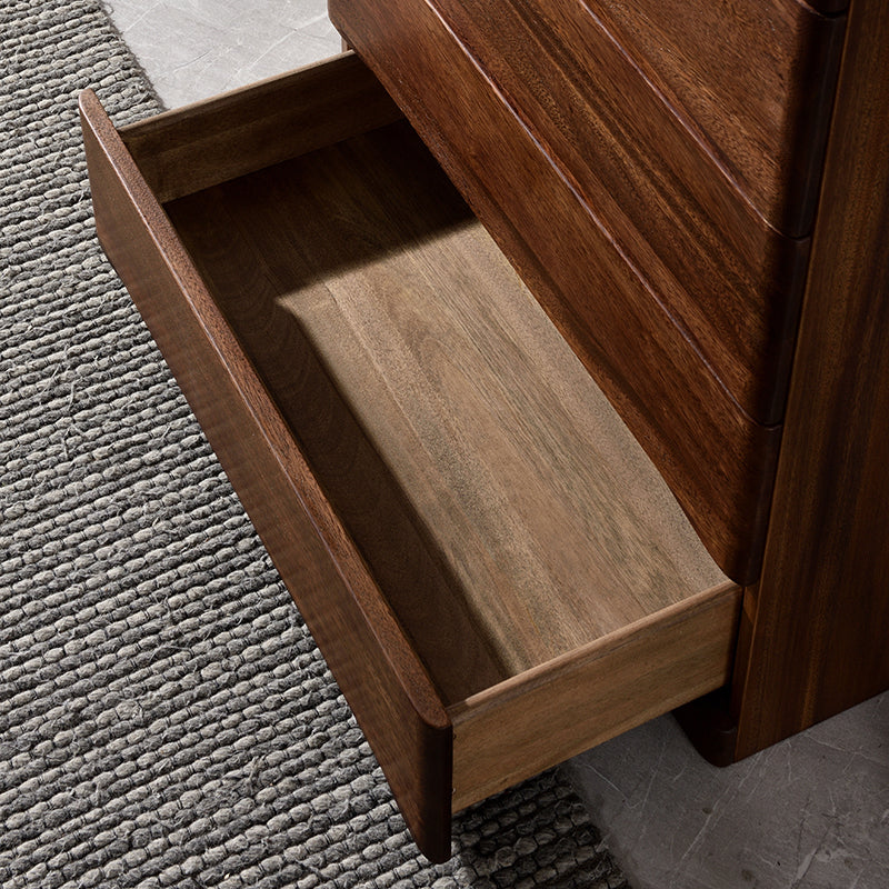 Mid-Century Modern Accent Chest with 5 Drawers Rectangle Chest Clearhalo 'Cabinets & Chests' 'cabinets_chests' 'furn' 'furn_cabinets_chests' 'Furniture' 'Living Room Furniture' 6591289