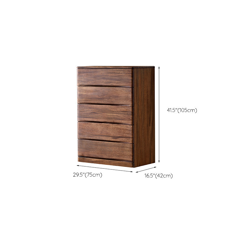 Mid-Century Modern Accent Chest with 5 Drawers Rectangle Chest Clearhalo 'Cabinets & Chests' 'cabinets_chests' 'furn' 'furn_cabinets_chests' 'Furniture' 'Living Room Furniture' 6591294