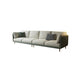 Contemporary Faux Leather Sofa with Pillows Back and Pillow Top Arm 4-Seater Sofa Clearhalo 'furn' 'furn_sofas' 'Furniture' 'Living Room Furniture' 'Sofa' 'sofas' 6591330