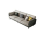 Contemporary Faux Leather Sofa with Pillows Back and Pillow Top Arm Clearhalo 'furn' 'furn_sofas' 'Furniture' 'Living Room Furniture' 'Sofa' 'sofas' 6591331