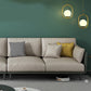 Contemporary Faux Leather Sofa with Pillows Back and Pillow Top Arm Clearhalo 'furn' 'furn_sofas' 'Furniture' 'Living Room Furniture' 'Sofa' 'sofas' 6591336