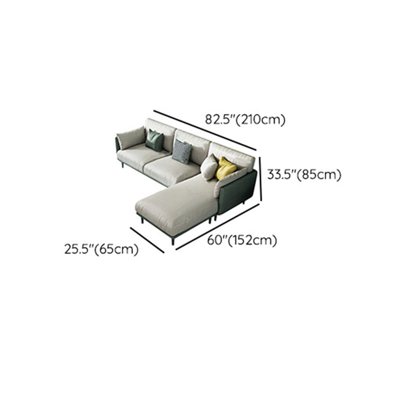 Contemporary Faux Leather Sofa with Pillows Back and Pillow Top Arm Clearhalo 'furn' 'furn_sofas' 'Furniture' 'Living Room Furniture' 'Sofa' 'sofas' 6591341