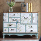 Industrial Painted Accent Cabinet with Drawers Solid Wood Chest Suit Clearhalo 'Cabinets & Chests' 'cabinets_chests' 'furn' 'furn_cabinets_chests' 'Furniture' 'Living Room Furniture' 6591344