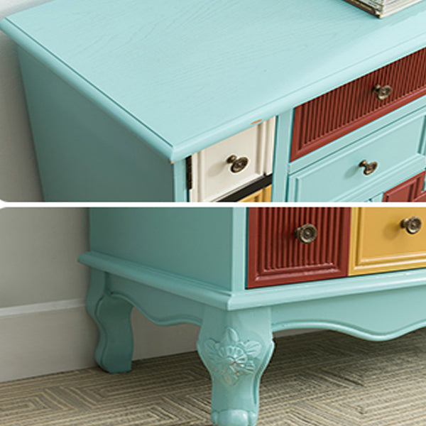 Industrial Painted Accent Cabinet with Drawers Solid Wood Chest Clearhalo 'Cabinets & Chests' 'cabinets_chests' 'furn' 'furn_cabinets_chests' 'Furniture' 'Living Room Furniture' 6591357