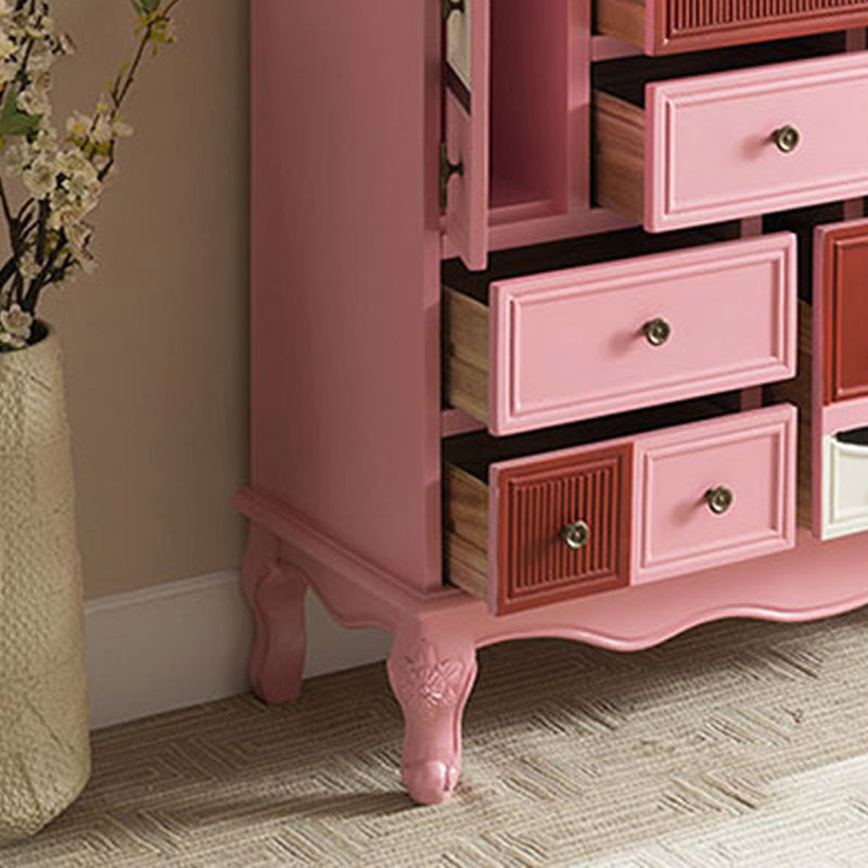 Industrial Painted Accent Cabinet with Drawers Solid Wood Chest Clearhalo 'Cabinets & Chests' 'cabinets_chests' 'furn' 'furn_cabinets_chests' 'Furniture' 'Living Room Furniture' 6591359