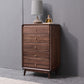 Mid-Century Modern Brown Accent Chest with 5 Drawers and Straight Legs Clearhalo 'Cabinets & Chests' 'cabinets_chests' 'furn' 'furn_cabinets_chests' 'Furniture' 'Living Room Furniture' 6591371