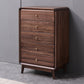 Mid-Century Modern Brown Accent Chest with 5 Drawers and Straight Legs Clearhalo 'Cabinets & Chests' 'cabinets_chests' 'furn' 'furn_cabinets_chests' 'Furniture' 'Living Room Furniture' 6591372