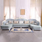 74" Wide French Country Sectional Sofa Leather Sleeper Sectional Clearhalo 'furn' 'furn_sectionals' 'Furniture' 'Living Room Furniture' 'Sectionals' 6591509