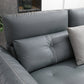 76" Wide Industrial Sectional Sofa Leather Sleeper Sectional Clearhalo 'furn' 'furn_sectionals' 'Furniture' 'Living Room Furniture' 'Sectionals' 6591525