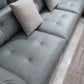 76" Wide Industrial Sectional Sofa Leather Sleeper Sectional Clearhalo 'furn' 'furn_sectionals' 'Furniture' 'Living Room Furniture' 'Sectionals' 6591526