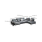 76" Wide Industrial Sectional Sofa Leather Sleeper Sectional Clearhalo 'furn' 'furn_sectionals' 'Furniture' 'Living Room Furniture' 'Sectionals' 6591527
