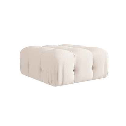 35 "幅のスカンジナビア断面ソファホワイトファブリックスリーパーセクショナル