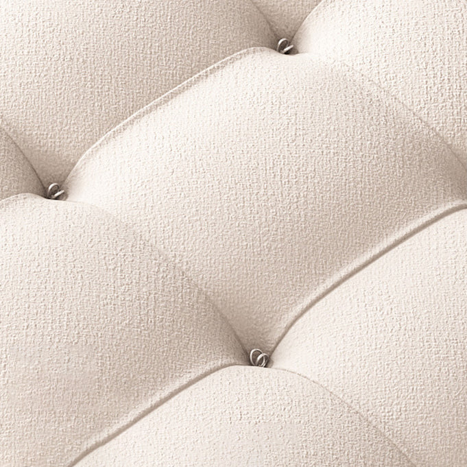 35 "幅のスカンジナビア断面ソファホワイトファブリックスリーパーセクショナル