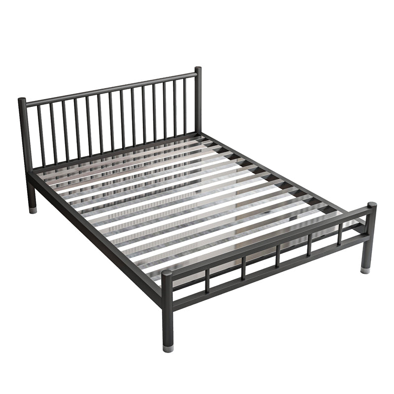 Metalen eigentijds standaardbed met metalen benen bedframe met hoofdeinde