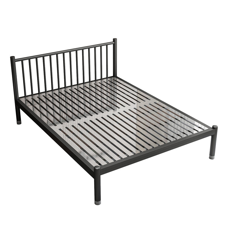 Metalen eigentijds standaardbed met metalen benen bedframe met hoofdeinde