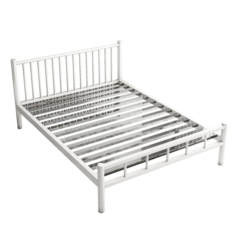 Metalen eigentijds standaardbed met metalen benen bedframe met hoofdeinde