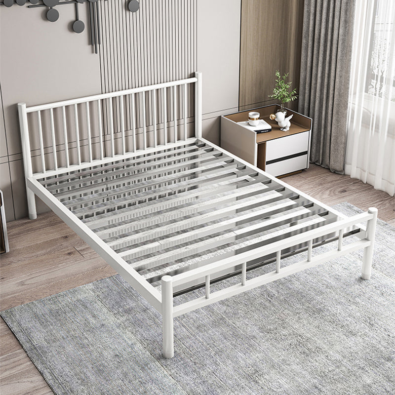 Metalen eigentijds standaardbed met metalen benen bedframe met hoofdeinde