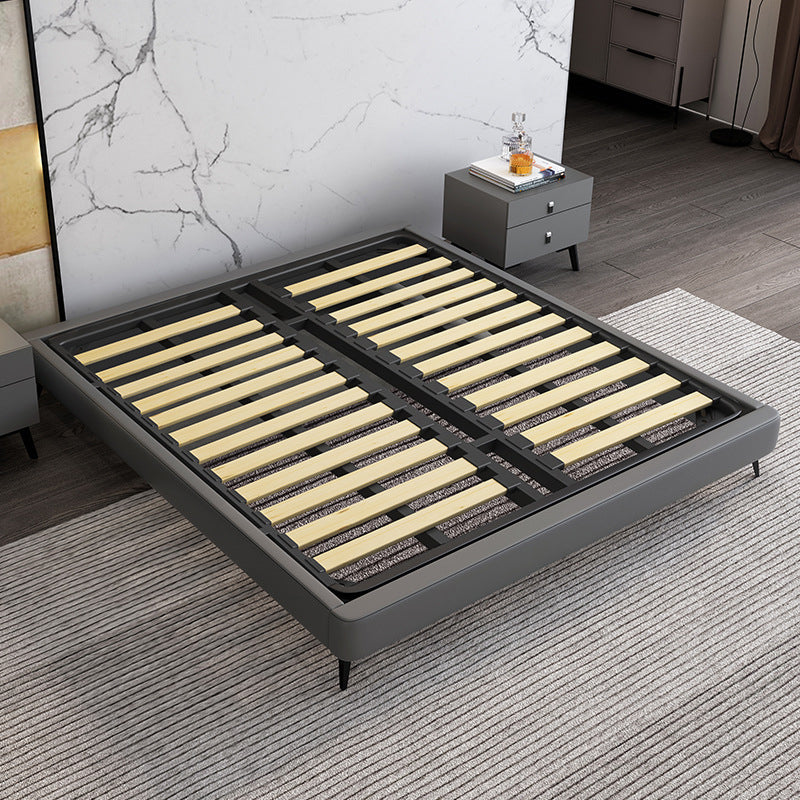 Modern Bed Frame Mattress Included Standard Bed with Custom Gold Legs Single Bed Unavailable Clearhalo 'Bedroom Furniture' 'Beds' 'furn' 'furn_beds' 'Furniture' 6591573