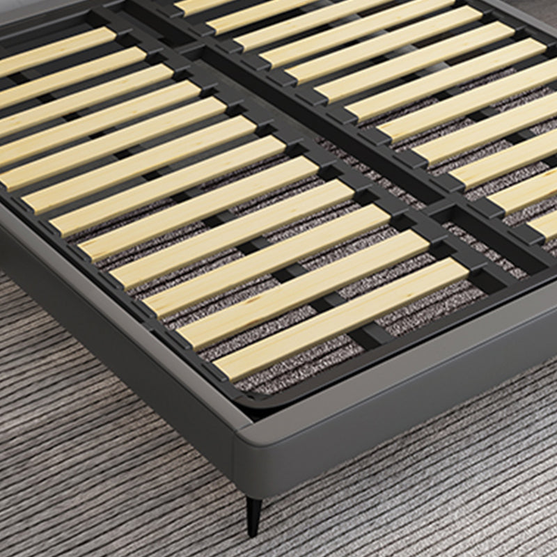 Modern Bed Frame Mattress Included Standard Bed with Custom Gold Legs Clearhalo 'Bedroom Furniture' 'Beds' 'furn' 'furn_beds' 'Furniture' 6591575