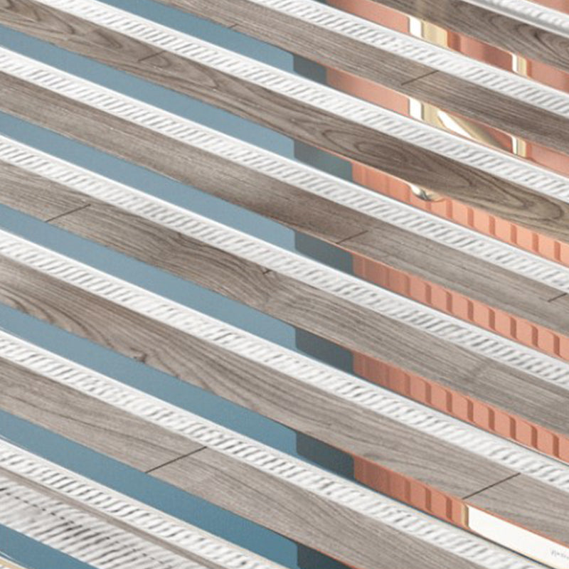 Metal Glam Slat Bed with Headboard Standard Bed with Metal Legs Clearhalo 'Bedroom Furniture' 'Beds' 'furn' 'furn_beds' 'Furniture' 6591628