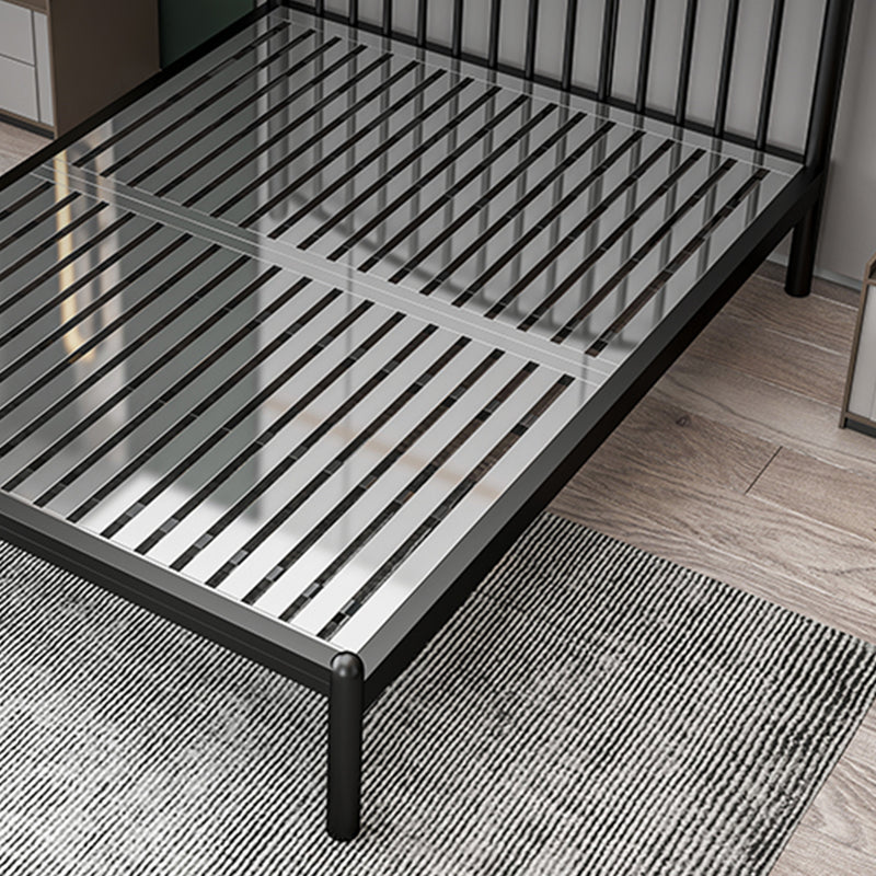 Metal Glam Slat Bed with Headboard Standard Bed with Metal Legs Clearhalo 'Bedroom Furniture' 'Beds' 'furn' 'furn_beds' 'Furniture' 6591630