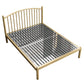 Metal Glam Slat Bed with Headboard Standard Bed with Metal Legs Twin XL Gold Half-Covered Clearhalo 'Bedroom Furniture' 'Beds' 'furn' 'furn_beds' 'Furniture' 6591633