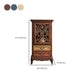 Door Cabinet Mid Century Distressed Solid Wood Storage Cabinet with Drawers Clearhalo 'Cabinets & Chests' 'cabinets_chests' 'furn' 'furn_cabinets_chests' 'Furniture' 'Living Room Furniture' 6591714