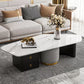 Contemporary Slate Coffee Table Single Free Form Coffee Table