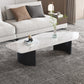 Contemporary Slate Coffee Table Single Free Form Coffee Table