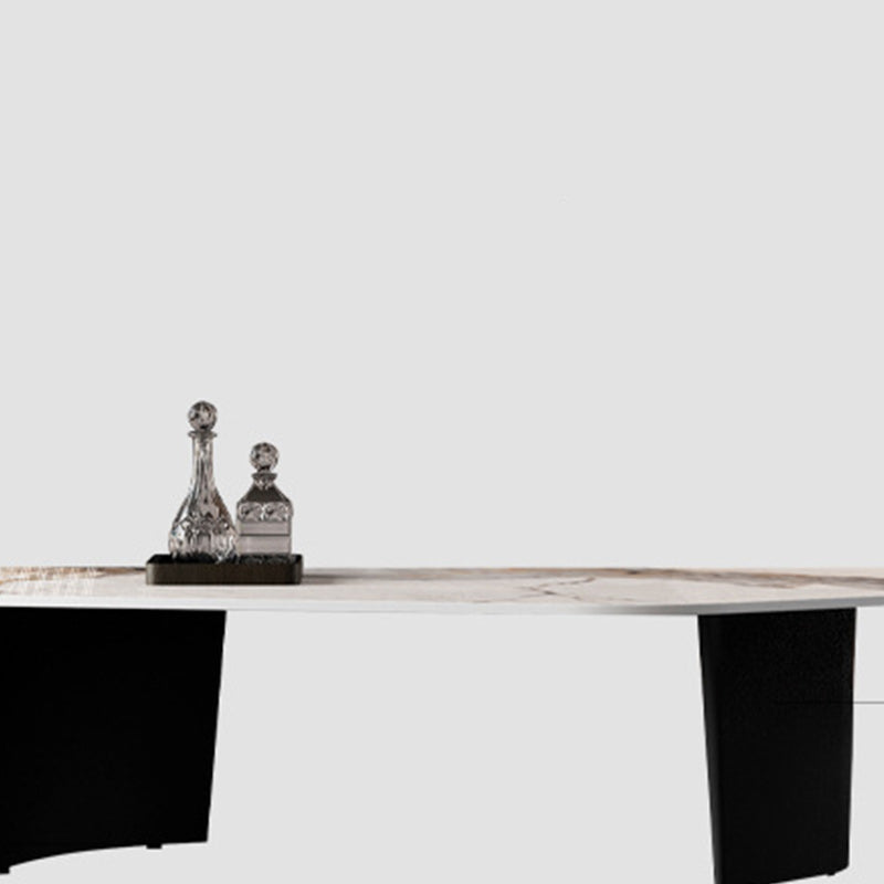 Contemporary Slate Coffee Table Single Free Form Coffee Table