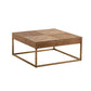 Contemporary Wooden Distressed Cocktail Table Light Wood Coffee Table