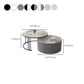Modern Round End Table Living Room No Distressing Side Table with Drawers Clearhalo 'Coffee & Accent Tables' 'Coffee Tables' 'coffee_tables' 'furn' 'furn_coffee_tables' 'Furniture' 'Living Room Furniture' 6592058