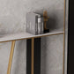 Glam Scratch Resistant Console Table Stain Resistant Stone Console Sofa Table for Hall Clearhalo 'Console Tables' 'console_tables' 'Entry & Mudroom Furniture' 'furn' 'furn_console_tables' 'Furniture' 6592139