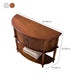 Tavolo di accento di legno vittoriano Mezza luna Console Table per Hall